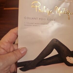 Philippe Matignon Black Seamless Tights